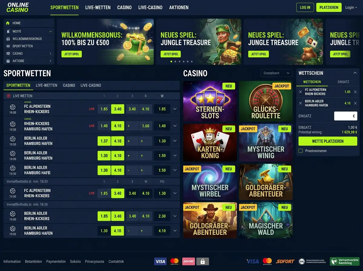 AstroMania — Spiele und Quoten